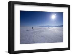 Runners in the 10th Baikal Ice Marathon-Louise Murray-Framed Photographic Print