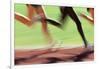 Runners Legs in Motion (Blurred Motion)-Peter Skinner-Framed Photographic Print