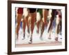 Runners Legs Splashing Through Water Jump of Track and Field Steeplechase Race, Sydney, Australia-Paul Sutton-Framed Photographic Print