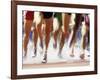 Runners Legs Splashing Through Water Jump of Track and Field Steeplechase Race, Sydney, Australia-Paul Sutton-Framed Photographic Print