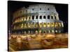 Runners Make Their Way Past the Colosseum in Rome-null-Stretched Canvas