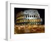 Runners Make Their Way Past the Colosseum in Rome-null-Framed Photographic Print