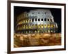 Runners Make Their Way Past the Colosseum in Rome-null-Framed Photographic Print