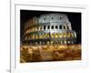 Runners Make Their Way Past the Colosseum in Rome-null-Framed Photographic Print