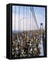 Runners, Marathon, New York, New York State, USA-Adam Woolfitt-Framed Stretched Canvas