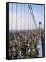 Runners, Marathon, New York, New York State, USA-Adam Woolfitt-Framed Stretched Canvas