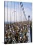 Runners, Marathon, New York, New York State, USA-Adam Woolfitt-Stretched Canvas