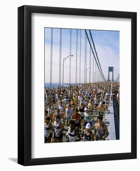 Runners, Marathon, New York, New York State, USA-Adam Woolfitt-Framed Premium Photographic Print