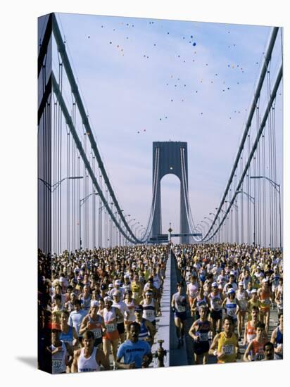 Runners, Marathon, New York, New York State, USA-Adam Woolfitt-Stretched Canvas