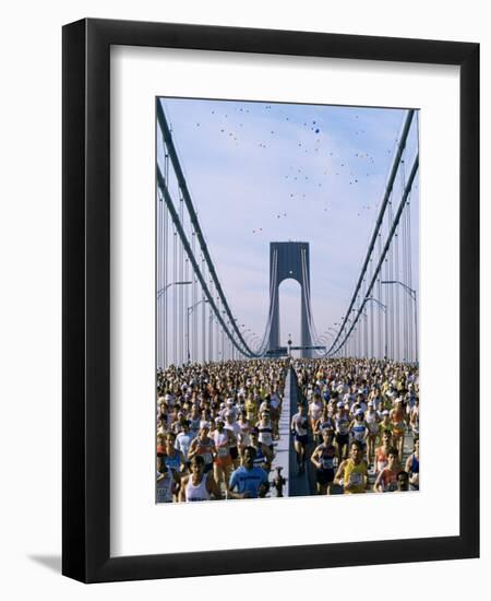 Runners, Marathon, New York, New York State, USA-Adam Woolfitt-Framed Premium Photographic Print