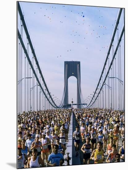 Runners, Marathon, New York, New York State, USA-Adam Woolfitt-Mounted Photographic Print