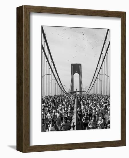 Runners, Marathon, New York, New York State, USA-Adam Woolfitt-Framed Photographic Print