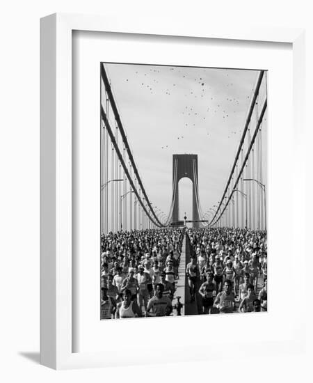 Runners, Marathon, New York, New York State, USA-Adam Woolfitt-Framed Photographic Print