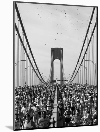 Runners, Marathon, New York, New York State, USA-Adam Woolfitt-Mounted Photographic Print