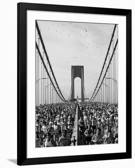 Runners, Marathon, New York, New York State, USA-Adam Woolfitt-Framed Photographic Print