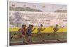 Runners on the Track-Georges Leroux-Stretched Canvas