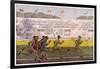 Runners on the Track-Georges Leroux-Framed Art Print