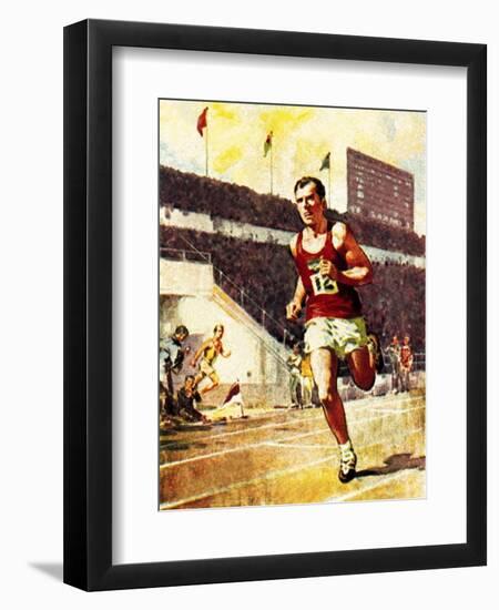 Running a Marathon in the Olympics-McConnell-Framed Premium Giclee Print