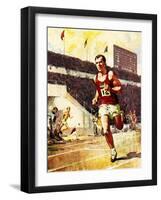 Running a Marathon in the Olympics-McConnell-Framed Giclee Print