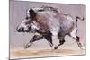 Running Boar, 1999-Mark Adlington-Mounted Giclee Print