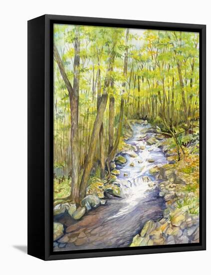 Running Brook-Joanne Porter-Framed Stretched Canvas