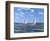 Running Close Hauled-Richard Harpum-Framed Art Print