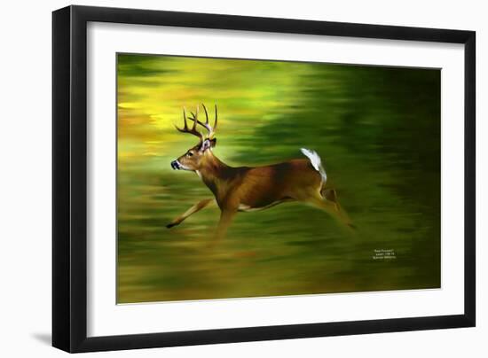 Running Deer-Spencer Williams-Framed Giclee Print