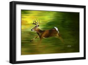 Running Deer-Spencer Williams-Framed Giclee Print