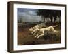 Running Dogs, 1853-Constant Troyon-Framed Giclee Print