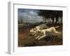 Running Dogs, 1853-Constant Troyon-Framed Giclee Print