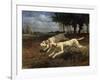 Running Dogs, 1853-Constant Troyon-Framed Giclee Print