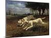 Running Dogs, 1853-Constant Troyon-Mounted Giclee Print