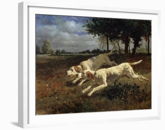 Running Dogs, 1853-Constant Troyon-Framed Giclee Print