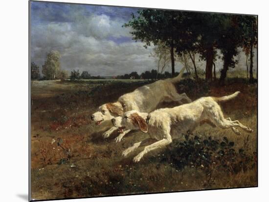 Running Dogs, 1853-Constant Troyon-Mounted Giclee Print