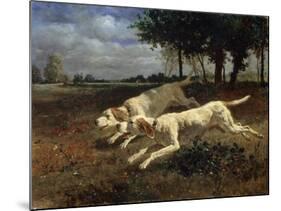 Running Dogs, 1853-Constant Troyon-Mounted Giclee Print