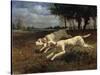Running Dogs, 1853-Constant Troyon-Stretched Canvas