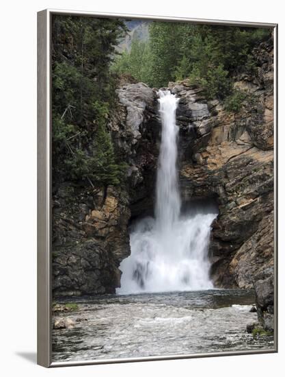 Running Eagle Falls, Glacier National Park, Montana, USA-Michel Hersen-Framed Photographic Print