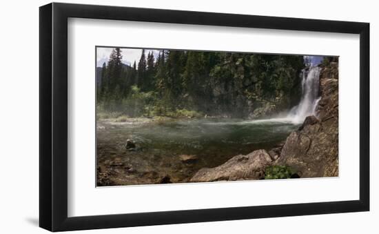 Running Eagle Falls-Steve Hunziker-Framed Art Print