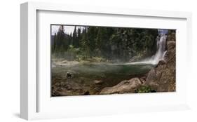 Running Eagle Falls-Steve Hunziker-Framed Art Print