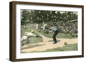 Running for Home-A.B. Frost-Framed Giclee Print