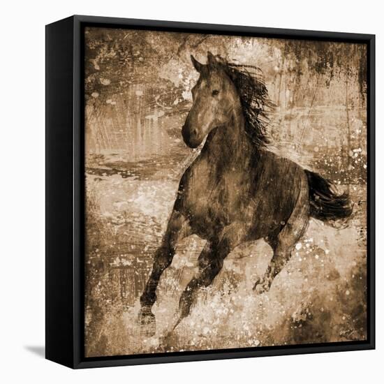 Running Free-Eric Yang-Framed Stretched Canvas