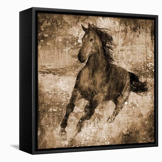 Running Free-Eric Yang-Framed Stretched Canvas