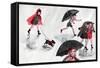 Running from the Rain - Jack & Jill-Dorothea Cooke-Framed Stretched Canvas