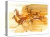 Running Gazelles, 2010-Mark Adlington-Stretched Canvas