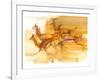 Running Gazelles, 2010-Mark Adlington-Framed Giclee Print