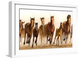 Running Horses-James W. Johnson-Framed Giclee Print
