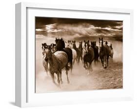 Running Horses-Monte Nagler-Framed Photo