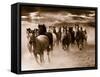 Running Horses-Monte Nagler-Framed Stretched Canvas