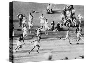 Running in the 1932 Olympics in Los Angeles-null-Stretched Canvas