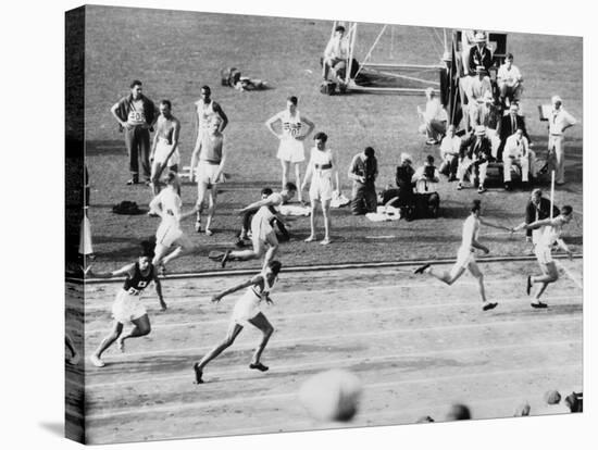 Running in the 1932 Olympics in Los Angeles-null-Stretched Canvas